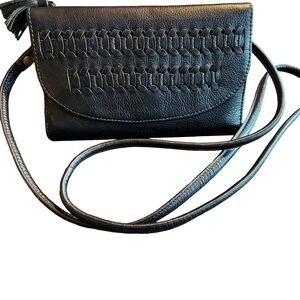 Fossil Sophia Pebble Leather Wallet Crossbody Clutch
